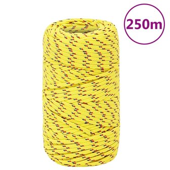 Boottouw 2 mm 250 m polypropyleen geel 1