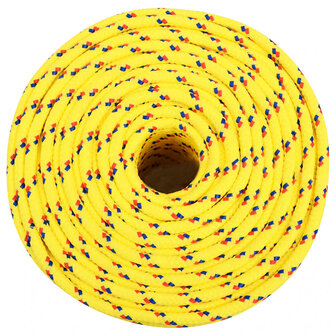 Boottouw 6 mm 25 m polypropyleen geel 3