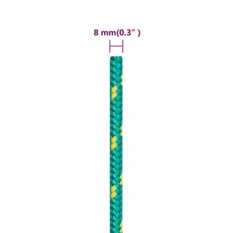 Boottouw 8 mm 50 m polypropyleen groen 6