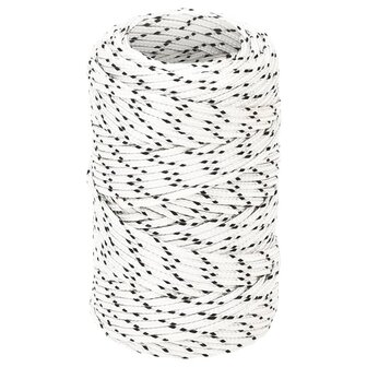 Boottouw gevlochten 2 mmx25 m polyester wit  1