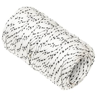 Boottouw gevlochten 2 mmx50 m polyester wit	 2