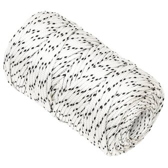 Boottouw gevlochten 2 mm x 500 m polyester wit 2