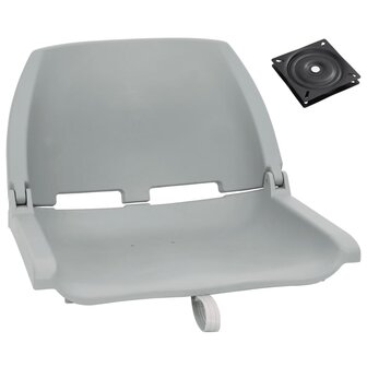 2-delige Bootstoelen set inklapbaar grijs 1
