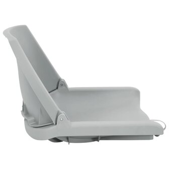 4-delige Bootstoelen set inklapbaar grijs 6