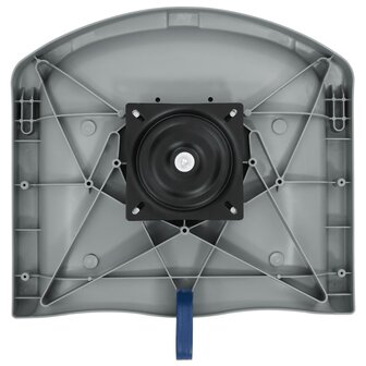 4-delige Bootstoelen set met blauw-witte kussens inklapbaar 9