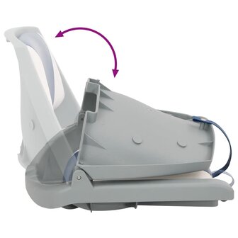 4-delige Bootstoelen set met blauw-witte kussens inklapbaar 12