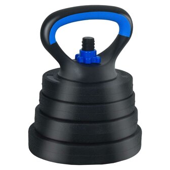 4-in-1 Halterset 40kg Zwart en Blauw Cement en ijzeren zand 5