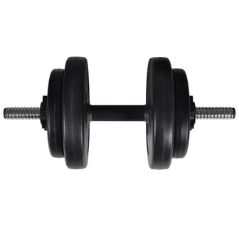 Gewichtenbank met gewichtenrek en halterset 60,5 kg 7