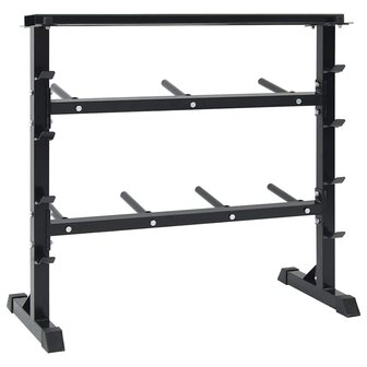 Halterrek Zwart 99 x 45 x 95,5 cm Gepoedercoat staal 2