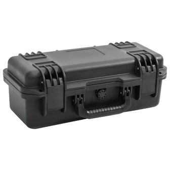 Flightcase draagbaar 46,5x21,5x17,5 cm PP zwart 1
