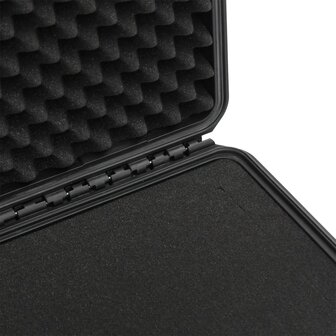 Flightcase draagbaar 55x35x22,5 cm PP zwart 7