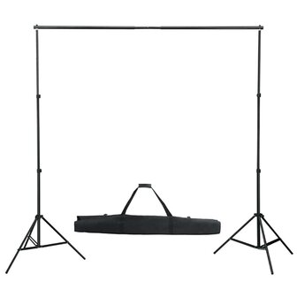 Fotostudioset met verlichtingsset, achtergrond en reflector 7