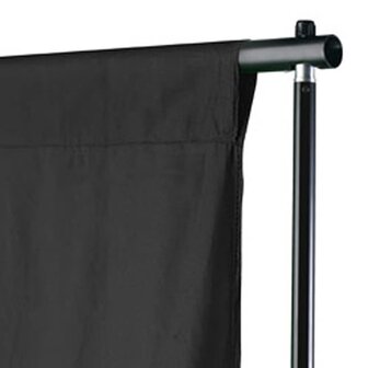 Achtergrond zonder standaard 600x300 cm katoen zwart  3