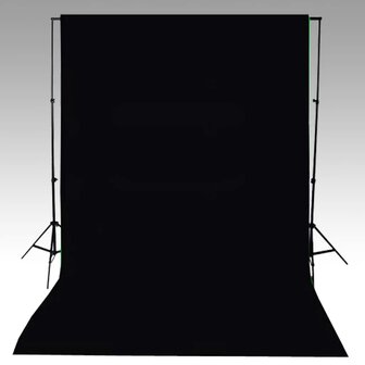 Achtergrond zonder standaard 600x300 cm katoen zwart  4