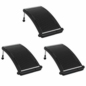 Zwembadverwarmingspaneel solar 3 st gebogen 110x65 cm 2
