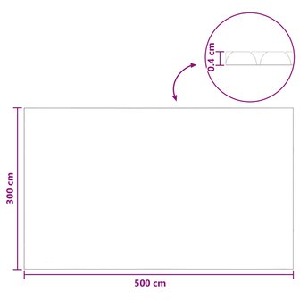 Zonne zwembadoverkapping extra zwaar 500 x 300 cm 400 &mu;m 7