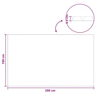 Zonne zwembadoverkapping extra zwaar 260 x 160 cm 400 &mu;m 7