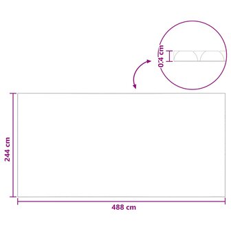 Zonne zwembadoverkapping extra zwaar 488 x 244 cm 400 &mu;m 7