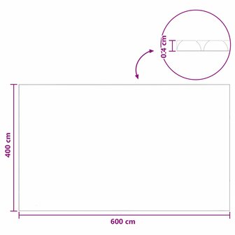Zonne zwembadoverkapping extra zwaar 600 x 400 cm, 400 &mu;m 7