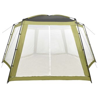 Zwembadtent 660x580x250 cm stof groen 2