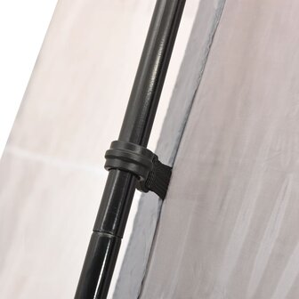 Zwembadtent 660x580x250 cm stof grijs 5