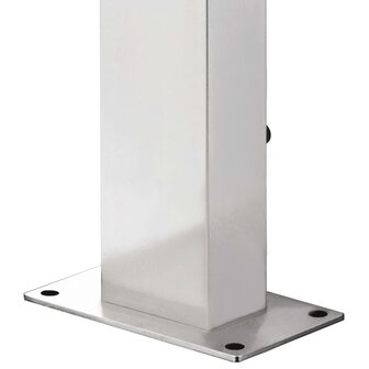 Buitendouche met grijze basis 225 cm roestvrij staal 11