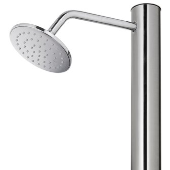Buitendouche met grijze basis 220 cm roestvrij staal 10