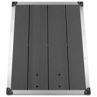 Buitendouche met grijze basis 230 cm roestvrij staal 12