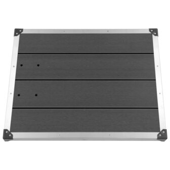 Buitendouche met grijze basis 225 cm roestvrij staal 12