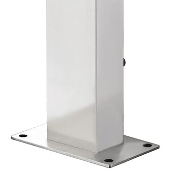 Buitendouche met bruine basis 225 cm roestvrij staal 11