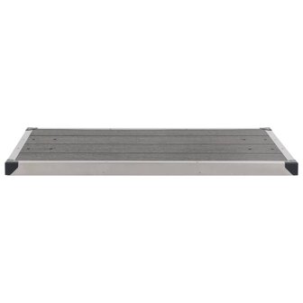 Buitendouche met grijze basis 225 cm roestvrij staal 12