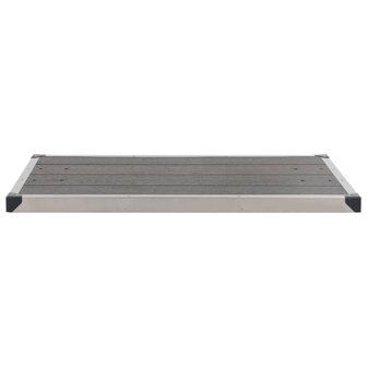 Buitendouche met grijze basis 220 cm aluminium 12
