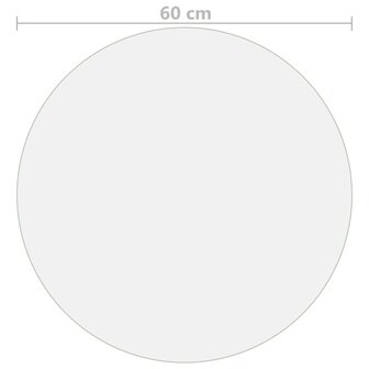 Tafelbeschermer &Oslash;60 cm 1,6 mm PVC transparant 5