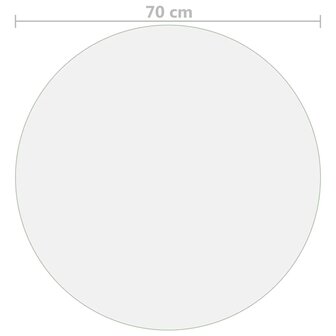 Tafelbeschermer &Oslash;70 cm 1,6 mm PVC transparant 5