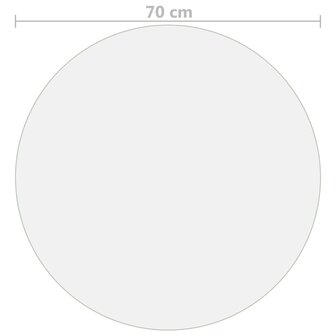 Tafelbeschermer &Oslash;70 cm 1,6 mm PVC mat 5