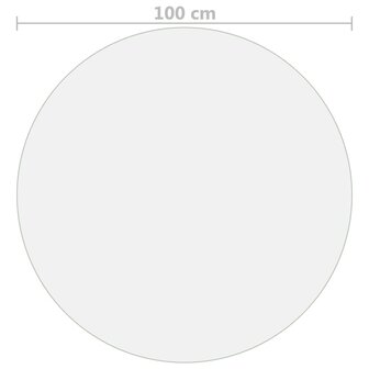 Tafelbeschermer &Oslash;100 cm 1,6 mm PVC mat 5