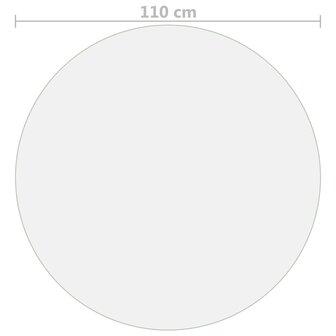 Tafelbeschermer &Oslash; 110 cm 1,6 mm PVC transparant 5