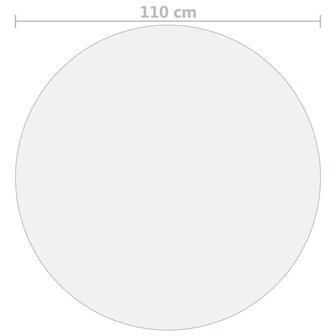 Tafelbeschermer &Oslash; 110 cm 1,6 mm PVC mat 5