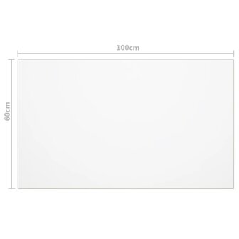Tafelbeschermer 100x60 cm 1,6 mm PVC transparant 6