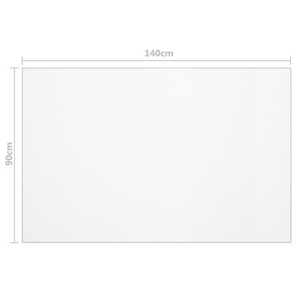 Tafelbeschermer 140x90 cm 1,6 mm PVC transparant 6