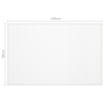 Tafelbeschermer 140x90 cm 1,6 mm PVC mat 6