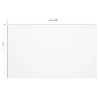 Tafelbeschermer 160x90 cm 1,6 mm PVC transparant 6