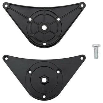 Tafelpoten in hoogte verstelbaar zwart 870 mm 4 st 4