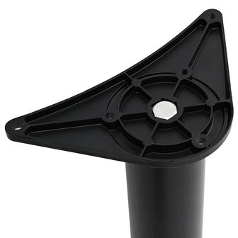 Tafelpoten in hoogte verstelbaar zwart 870 mm 4 st 5