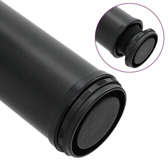 Tafelpoten in hoogte verstelbaar zwart 870 mm 4 st 6