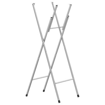 Bartafelpoten inklapbaar 45x53x108 cm staal zilverkleurig 1