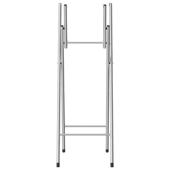 Bartafelpoten inklapbaar 45x53x108 cm staal zilverkleurig 2