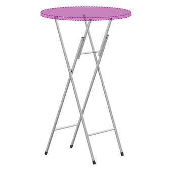Bartafelpoten inklapbaar 45x53x108 cm staal zilverkleurig 4