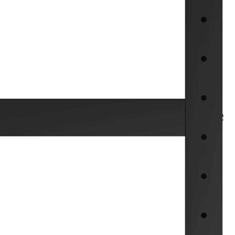 Werkbankframe 120x57x79 cm metaal zwart en rood 5