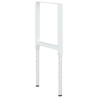 Werkbankframes verstelbaar 2 st 55x(69-95,5) cm metaal grijs 4